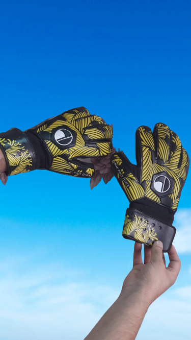 Yellow Football Gloves For Professionals