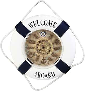 Wall Clocks Welcome Aboard